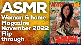 ASMR Woman and home magazine November 2022 flip through, StevenAntonyASMR