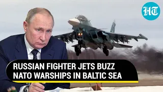 Putin's fighters buzz NATO warships at an altitude of 300 feet & a distance of 80 yards | Details