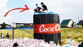 10 000 ЛИТРОВ КОКА-КОЛА + МЕНТОС / 10 000 liters of Coca-Cola + Mentos