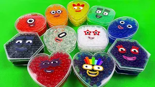 Numberblocks | Looking Orbeez With Shapes Box Colorful | Satisfying Orbeez Video, ASMR