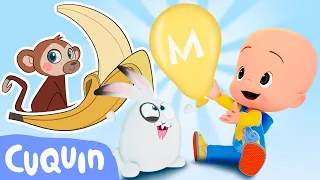 Colorful egg Machine! Learn colors, animals and the alphabet with Cuquin and Ghost