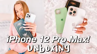 iPhone 12 Pro Max Unboxing! | Gold + accessories