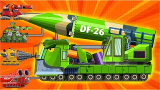 Tearing down Hell Dora | MKZT Ballistic Missile Carrier Vs HKS Tank | Мультики про танки