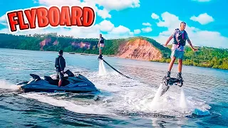 APRENDI A ANDAR DE FLYBOARD  😱😱  * PRIMEIRA VEZ *