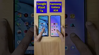 Google Pixel 7A Vs Samsung Galaxy A54 Speed Test Comparison |