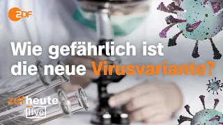 WHO stuft Corona-Variante B.1.1.529 als besorgniserregend ein | ZDFheute live