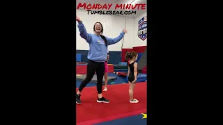 "Frozen Fun" game-Help young gymnasts envision how to keep muscles stiff/straight for skills