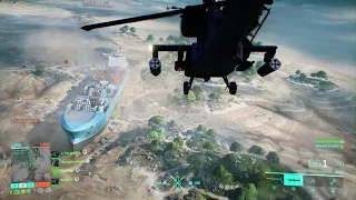 Flawless Attack Helicopter AH-64 Apache Killstreak gameplay on Stranded 61 Kills and Assist