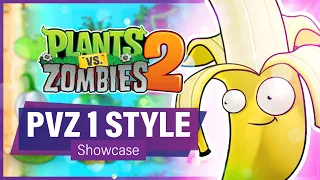 PvZ 2 Plants in PvZ 1 Art-Style: The Most EPIC Plants vs Zombies Fan Art Project!! (Showcase)