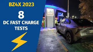 DC Fast Charge Winter Tests on my Toyota BZ4X XLE 2023 (AWD CATL Battery)