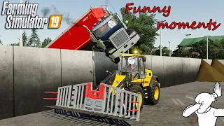 Funny Moments & Crash Compilation - Farming Simulator 19 Multiplayer #7