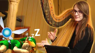 Zelda: Ocarina of Time Harp Music for Sleep 🎶 16 Minutes of Relaxing Harp Music