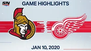 NHL Highlights | Senators vs Red Wings – Jan. 10, 2020