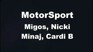 Karaoke♬ MotorSport - Migos, Nicki Minaj, Cardi B 【No Guide Melody】 Instrumental