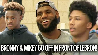 Bronny James & Mikey Williams GO OFF Destroy Opponent In Front Of LeBron! Classic GAME