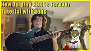 How to play Hell is Forever from Hazbin Hotel on electric guitar (tutorial with tabs)