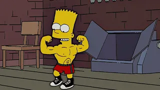 El abuelo entrena a Bart Los simpson capitulos completos en español latino