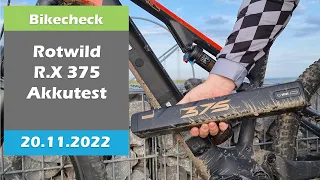 ROTWILD R.X375 ULTRA - Wie lange hält der AKKU? | Bikecheck | Teil 2 | 19.11.2022