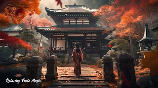 Flute music | Japanese temple with geisha girl - Relax, healing, calming