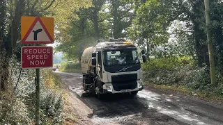 Country Road Clean-Up 🧹 | JM Clark | Bucher Municipal v65 Mechanical Road Sweeper