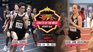 Guelph Gryphon Athlete of the Week: Feb. 14 - 21, 2022