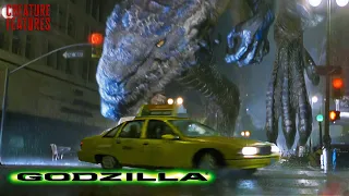 Outrunning Godzilla In A New York Taxi Cab | Godzilla | Creature Features
