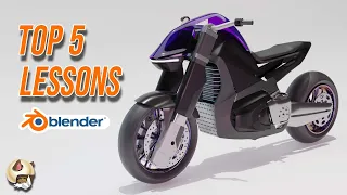 Building a Concept Motorcycle in Blender 3D