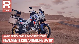 Honda Africa Twin Adventure Sports 2024: here's what the first Africa with a 19" wheel looks like