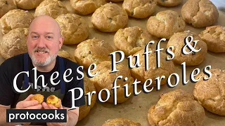 Chef Frank makes Cheesepuffs (Gougeres) & Profiteroles