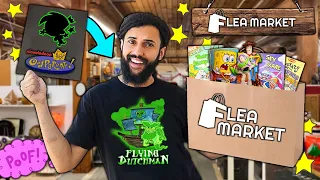HUNTING AT THE FLEAMARKET FOR VINTAGE NICKELODEON MERCH!! 2 (RARE FAIRLY ODD PARENTS FIND!!)