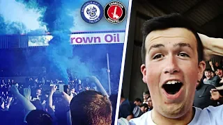 UNBELIEVABLE SCENES!! - ROCHDALE VS CHARLTON - **PITCH INVASION**