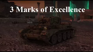 3 Gun Marks, Cromwell, Tanker sniper, High caliber, 2543 DMG, World of Tanks