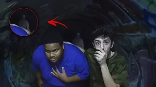 WE GOT ATTACKED AND CHASED OUT OF THE HAUNTED TUNNEL... (holy sh*t) | FaZe Rug