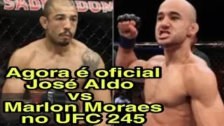 UFC 245- José Aldo vs Marlon Moraes nos pesos galos