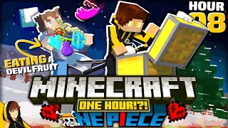 WE FINALLY ARE EATING DEVIL FRUITS!?! | Minecraft - [One Hour One Piece #8]