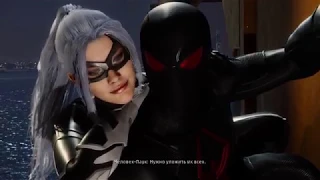 Spider-Man PS4 The Heist DLC - All cutscenes with the Black Cat (Spiderman 2018) in Russian !