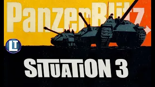 PANZERBLITZ SITUATION 3 Playthrough / Example of Gameplay / AVALON HILL Board Game /RETRO GAME NIGHT