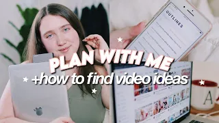 how i plan my youtube videos | how to find youtube video ideas