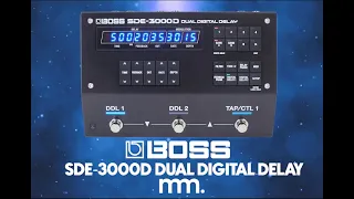 MusicMaker Presents - BOSS SDE-3000D DUAL DIGITAL DELAY - AN OLD RACKMOUNTED DIGITAL CLASSIC RETURNS