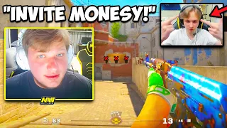 S1MPLE INVITES M0NESY TO PLAY FACEIT IN CS2! COUNTER-STRIKE 2 Twitch Clips