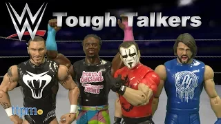 WWE Tough Talkers Total Tag Team Xavier Woods, Sting, Randy & AJ Styles Action Figure from Mattel