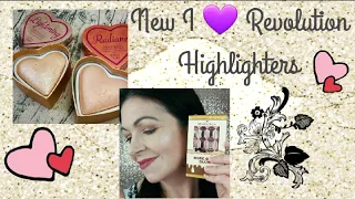 NEW HIGHLIGHTERS FROM I HEART REVOLUTION... Glow Hearts radiance and lightning & Chocolate Bars