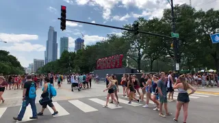 Entering the first day of Lollapalooza 2018 Grant Park - Chicago, IL 08/02/2018