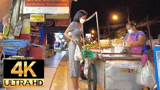 Pattaya 4K Walk Saturday Night. Soi Bua Khao, Pattaya Tai Market, TREE TOWN. 18thSep.