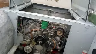 Пуск двигателя ЗМЗ V8 катер Амур