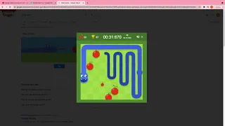 Snake Game Speedrun Submission (Classic mode, 5 apples, small board, all apples)
