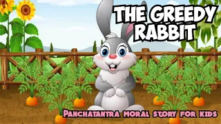 The Greedy Rabbit 🐇| English cartoon | Panchatantra moral story for kids | Imaginea