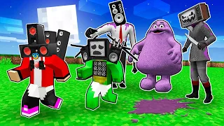 ALL EPISODES of BABY Mikey & JJ FAMILY vs GRIMACE SHAKE in Minecraft! - Maizen