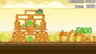 Official Angry Birds walkthrough for theme 5 levels 1-5