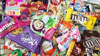 A Lot Of Candy ASMR / АСМР Расслабляющее видео много конфет, киндеры и сладости